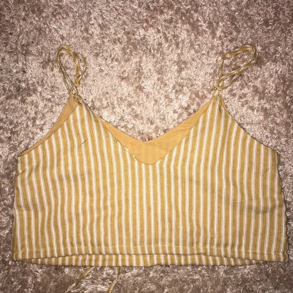 Yellow striped crop top - Picture 2 of 2